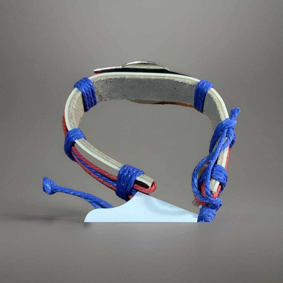 Puerto Rico Flag Leather Bracelet Oval