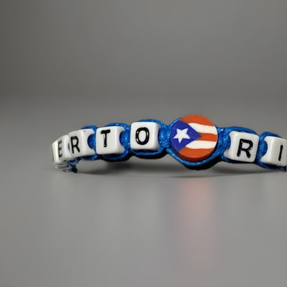 Puerto Rico Letters Unisex Macrame Bracelet