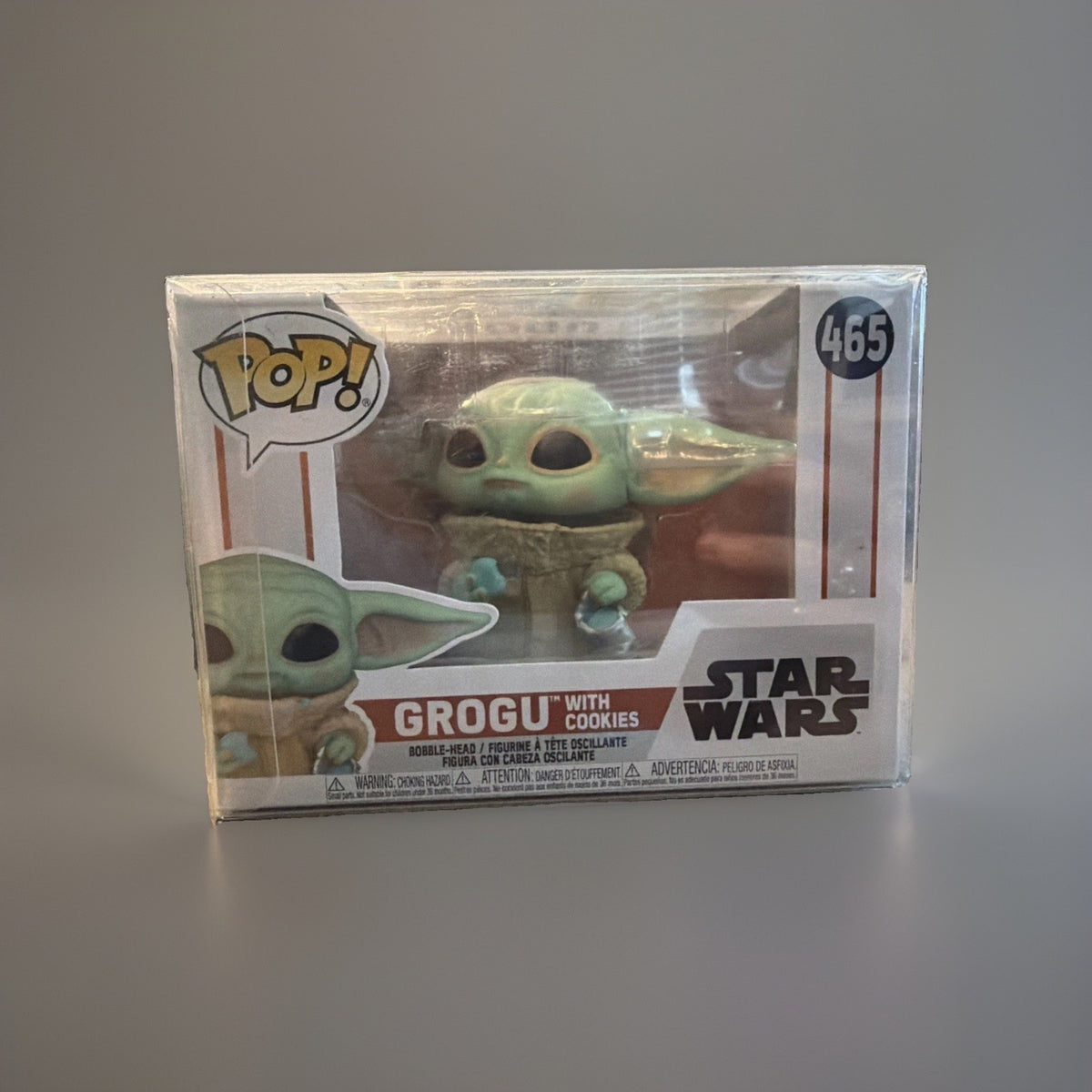 Funko Pop! Vinyl: Star Wars - Grogu with Cookie #465 w/Protective Cover