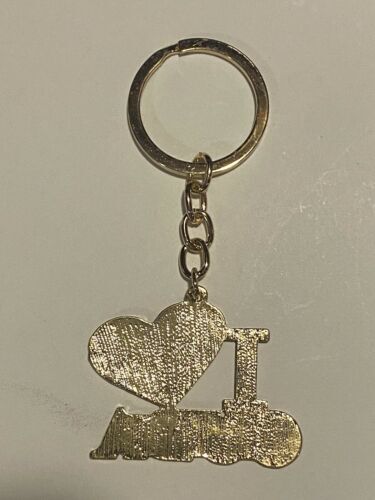 I Love Cuba Keychain with a Red Heart