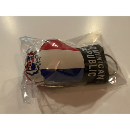 Dominican Republic Mini Keychain Boxing Glove