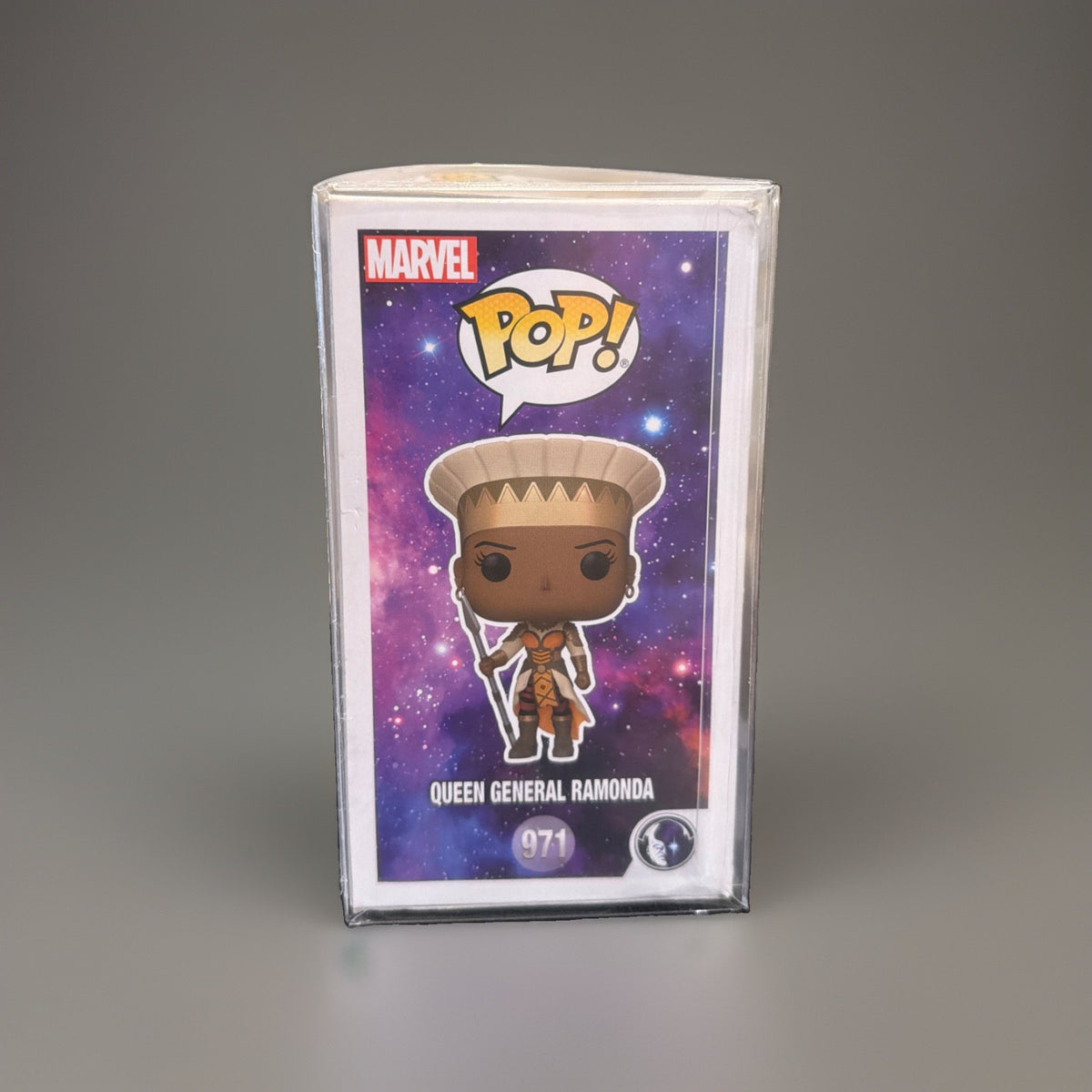 Funko Pop Marvel Queen General Ramonda 971 What If W3 w/Protective Cover