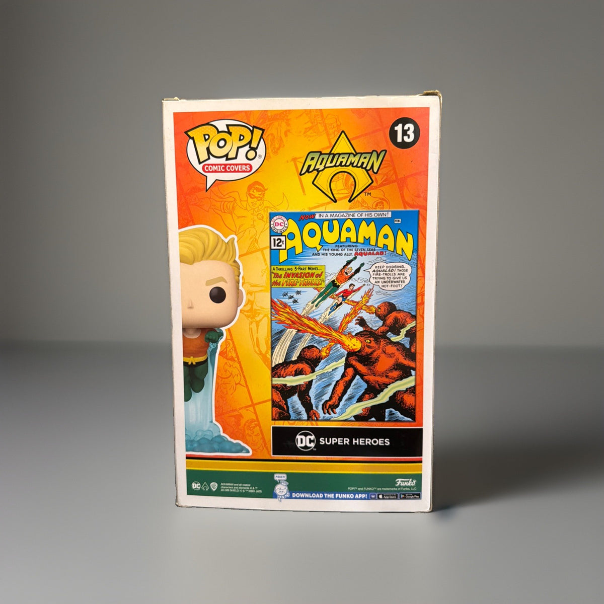 Funko Pop! Comic Book Cover DC Universe Aquaman #13 Hard w/Protective Case