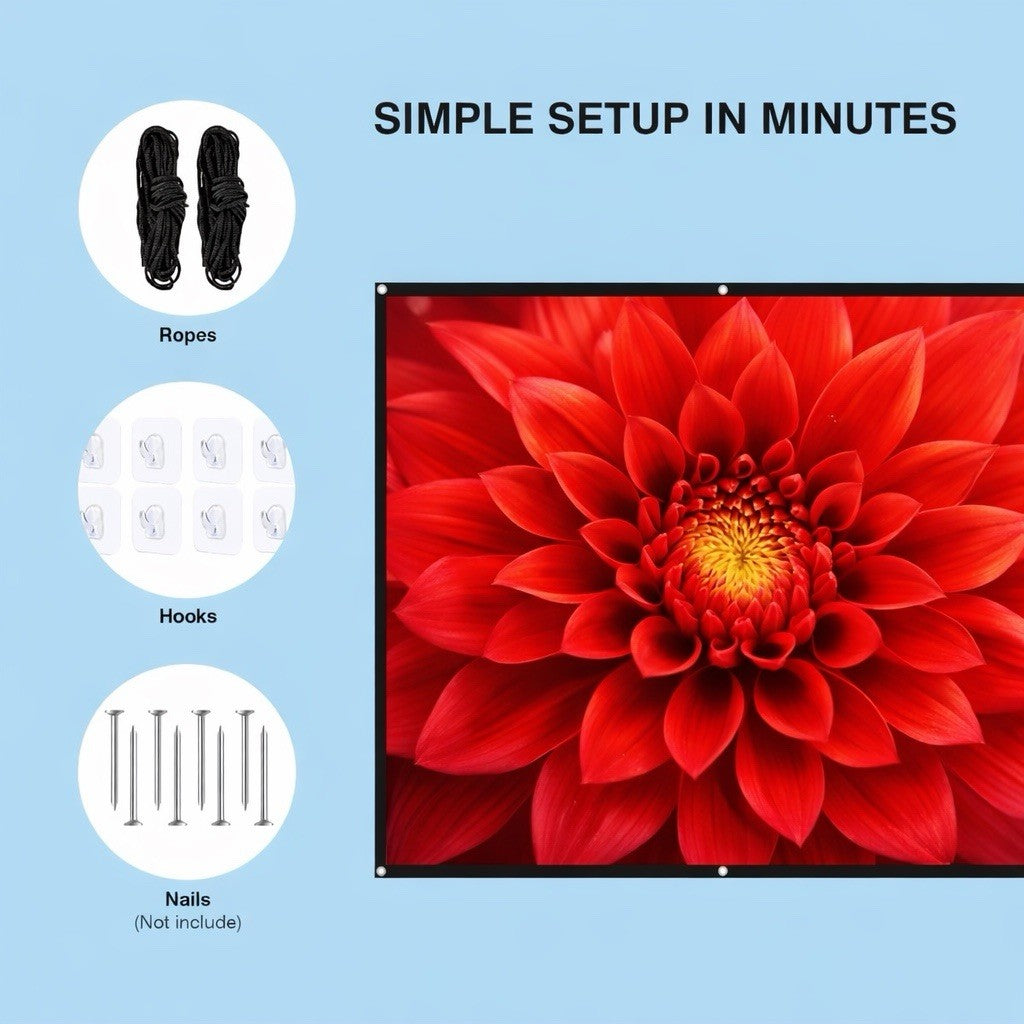 120-Inch Foldable Projection Screen