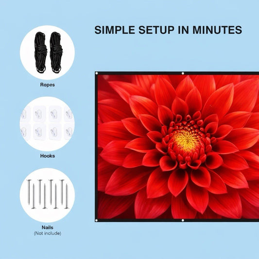 120-Inch Foldable Projection Screen