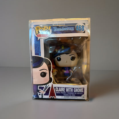 Funko Pop Trollhunters Claire With Gnome 468 Vinyl Figure Vaulted w/Protective C