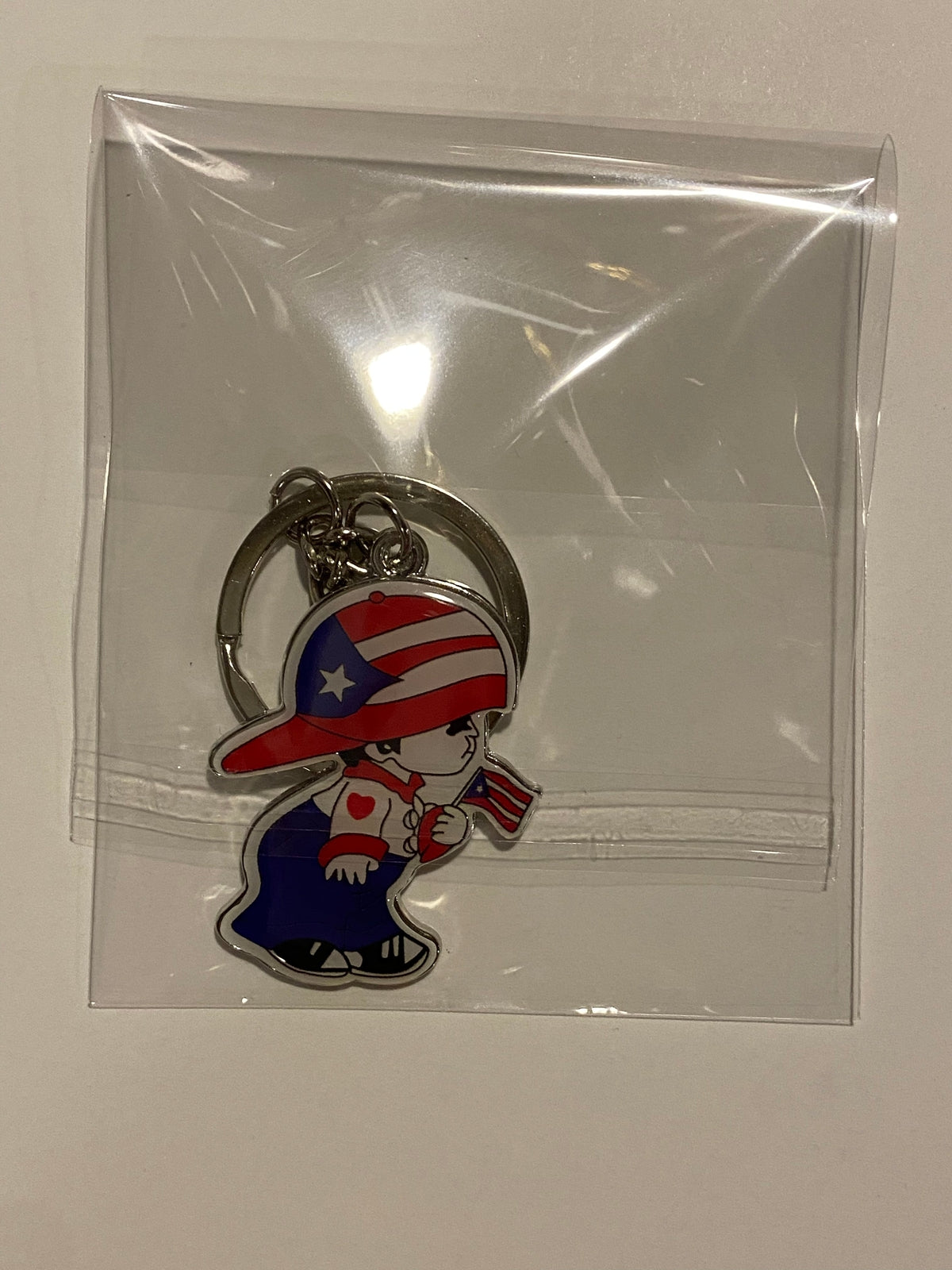 Puerto Rico Boricua Boy Keychain Multicolor Flag Pride Accessory Unisex