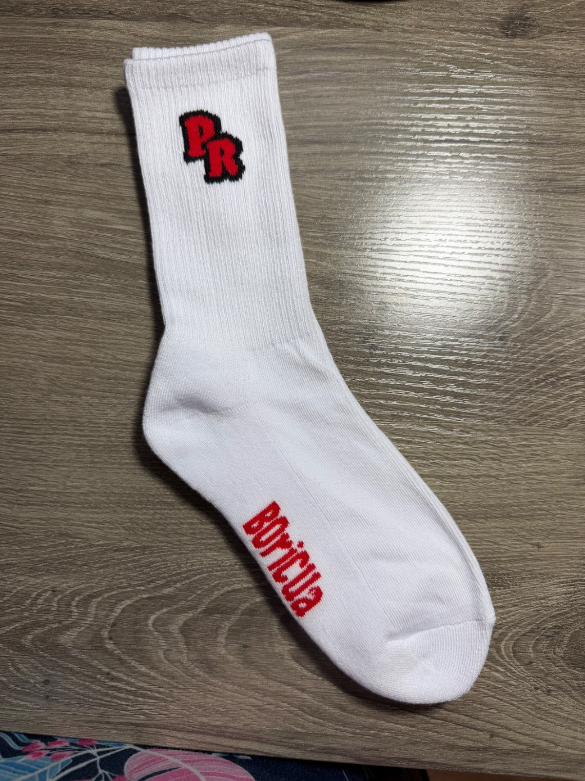 Puerto Rico Rican Socks 1 pair Crew Boricua