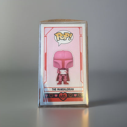 Funko Pop! Vinyl: Star Wars - The Mandalorian (Pink) #495 w/Protective Cover