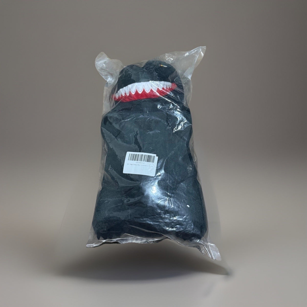 Black Dinosaur Stuffed Animal Plush Toy Kaiju Style Washable Small 12in NEW