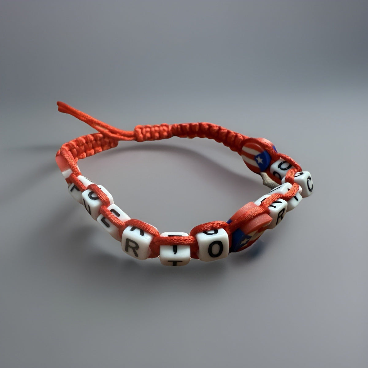 Puerto Rico Letters Unisex Macrame Bracelet