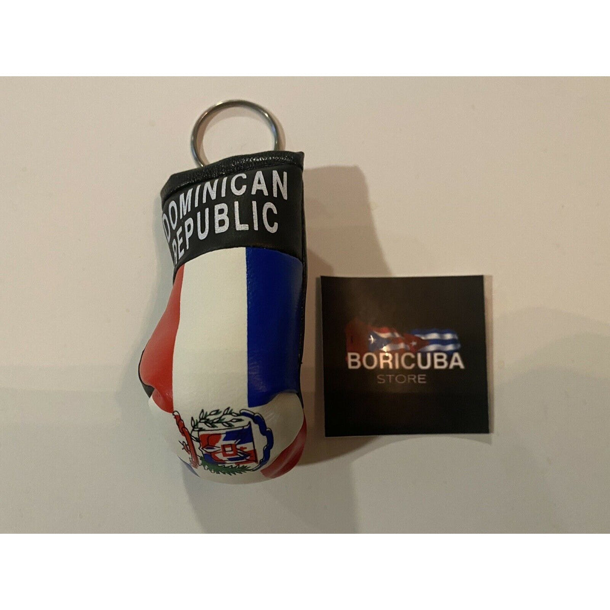Dominican Republic Mini Keychain Boxing Glove
