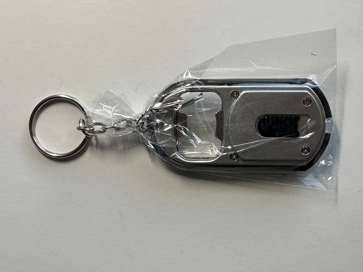 Puerto Rico Keychain with Led Light, Can Opener 
