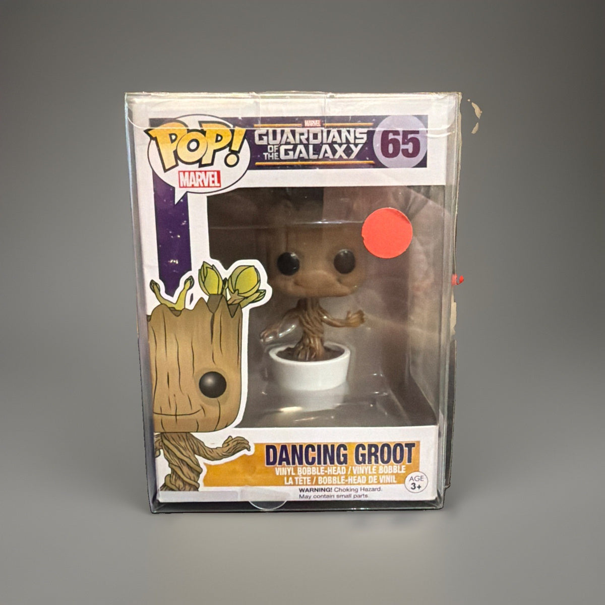 Funko Pop! Marvel Dancing Groot #65 Guardians of the Galaxy w/Protective Cover