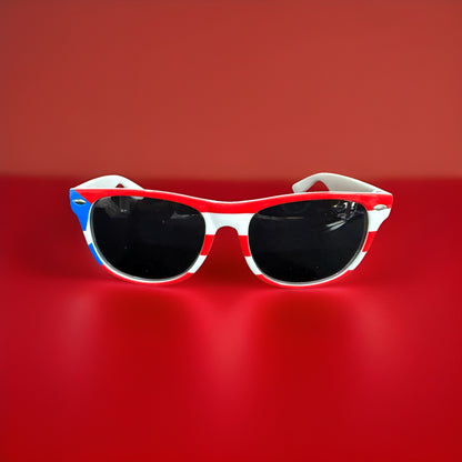 Puerto Rico Flag Sunglasses Unisex Multicolor Plastic Frame JH19098 Caribbean