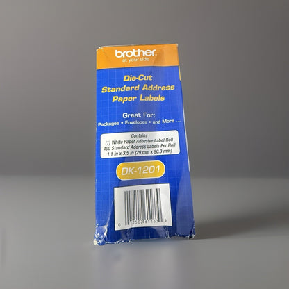 Brother DK-1201 (3-Pack) Die-Cut Standard Address Paper Label Rolls