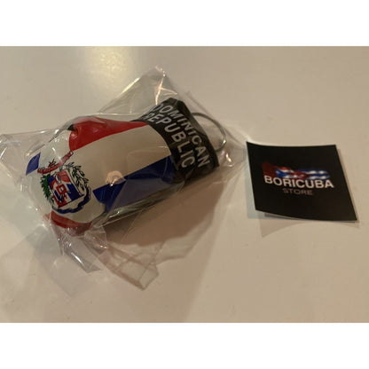 Dominican Republic Mini Keychain Boxing Glove
