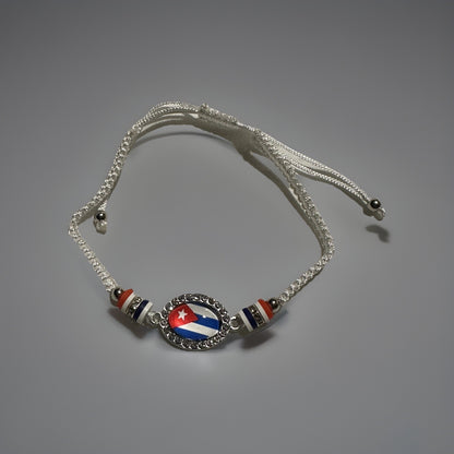 Cuba Flag Bracelet Macrame Cuban