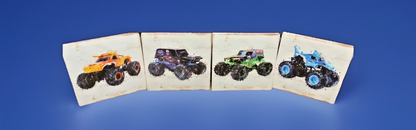 Monster Truck Wall Art 4-Piece Canvas Set of 4 Pieces
