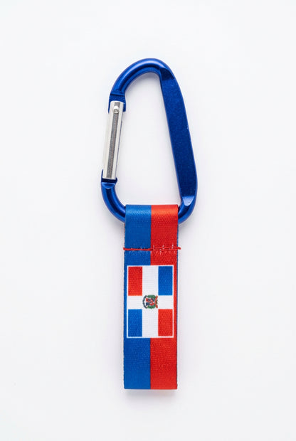 Dominican Republic Flag Lanyard with Carabiner Keychain