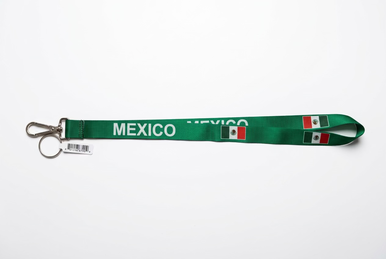 Mexico Lanyard ID  Holder Keychain