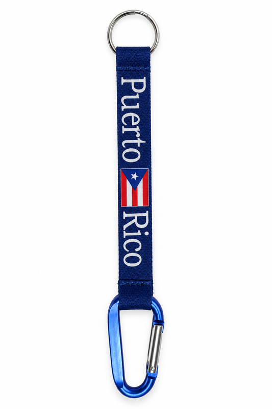 Blue Puerto Rico keychain