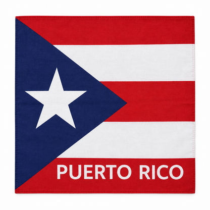 🇵🇷 Puerto Rico Flag Bandana | Classic & Lettered Designs | 20 x 20 in