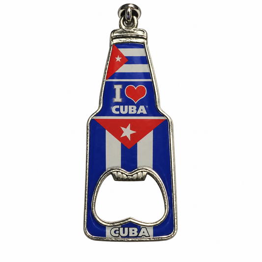 Cuba bottle opener keychain