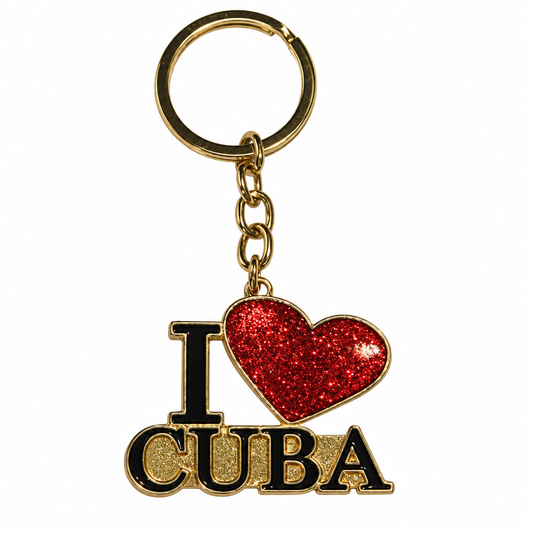 I Love Cuba keychain