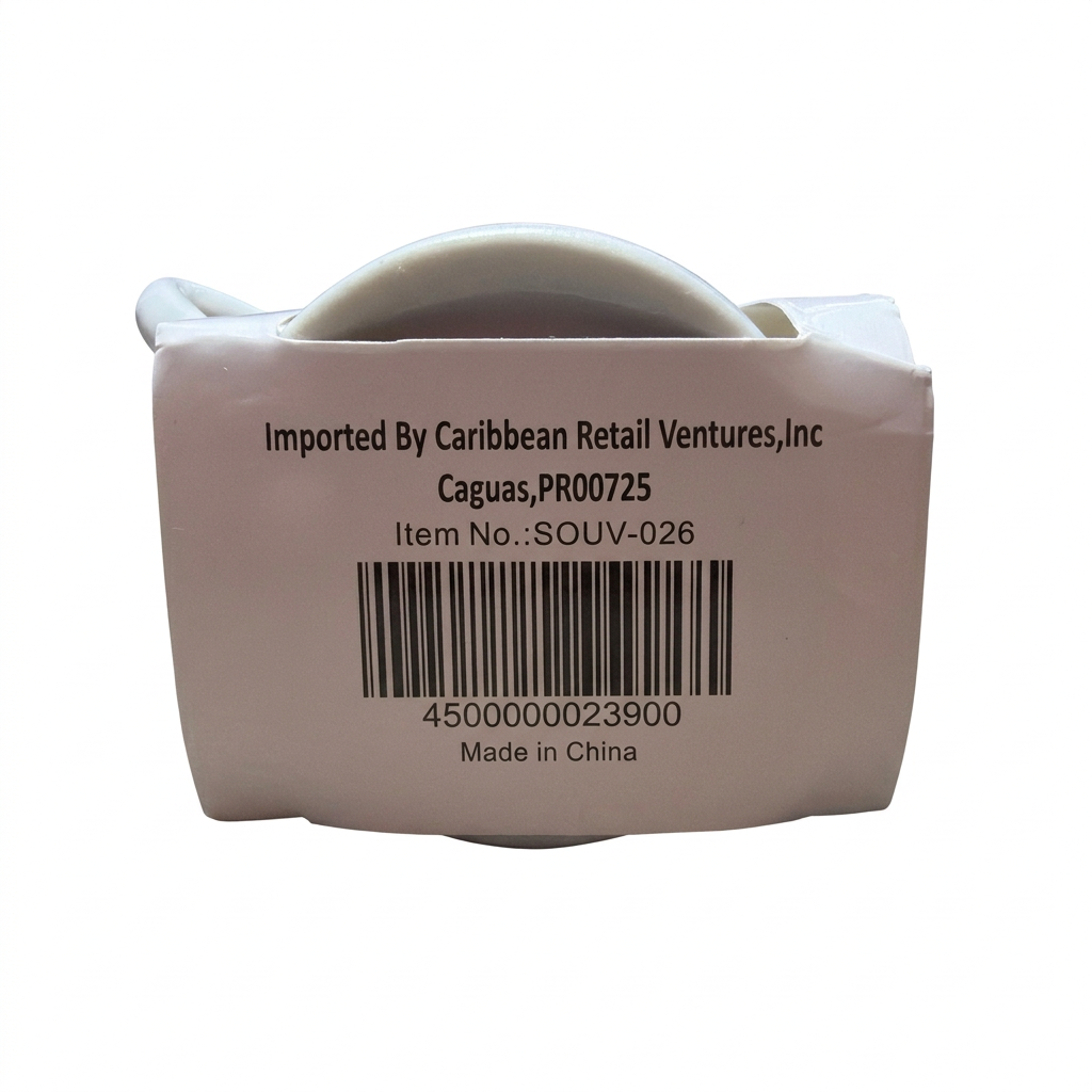 Package label photo with background removed