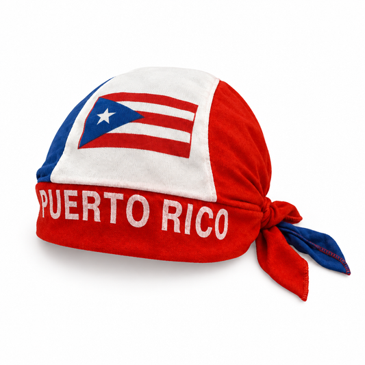 Puerto Rico durag without mannequin on white background