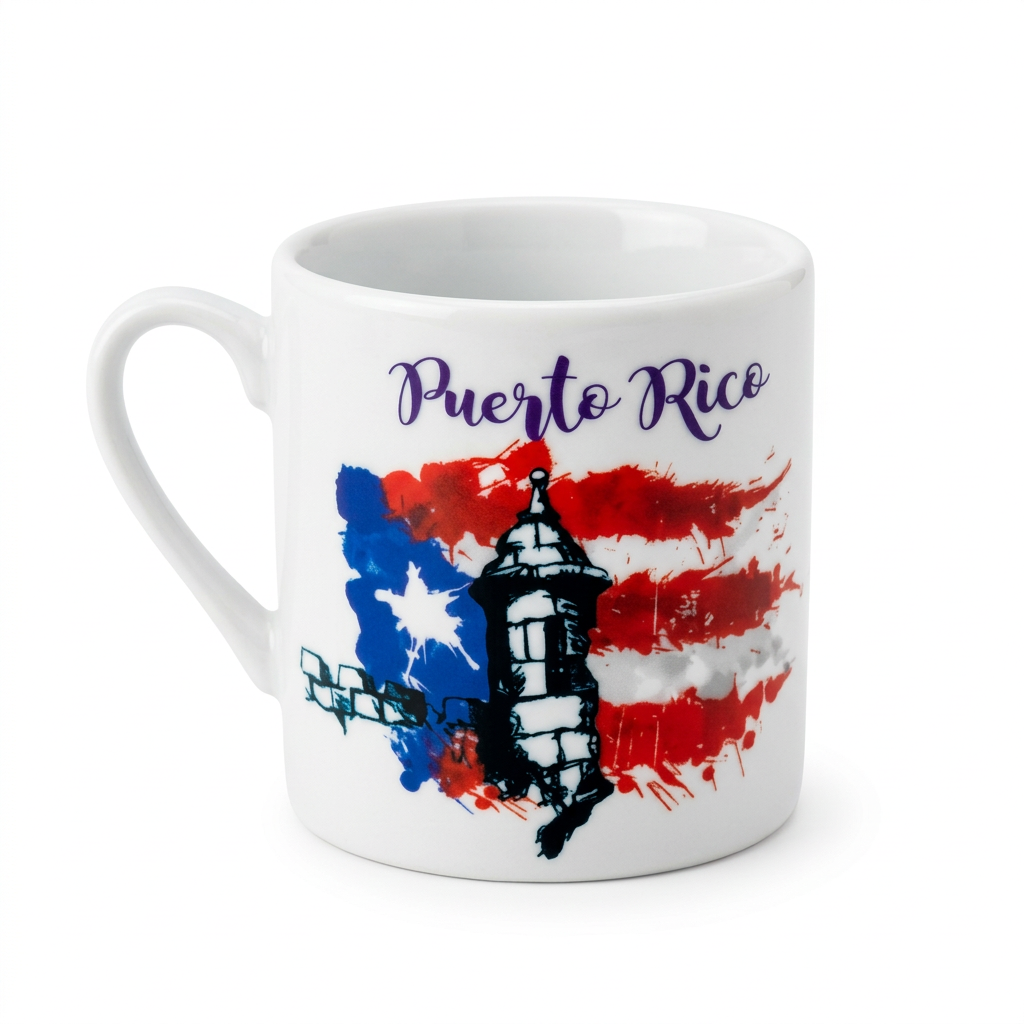 Puerto Rico fort cup studio image