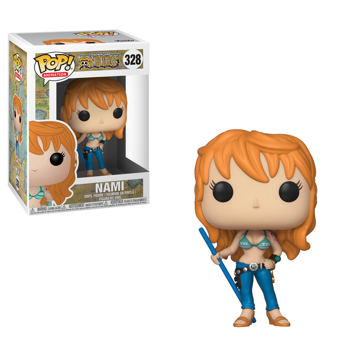 Funko Pop! Vinyl: One Piece - Nami #328 w/Protective Cover