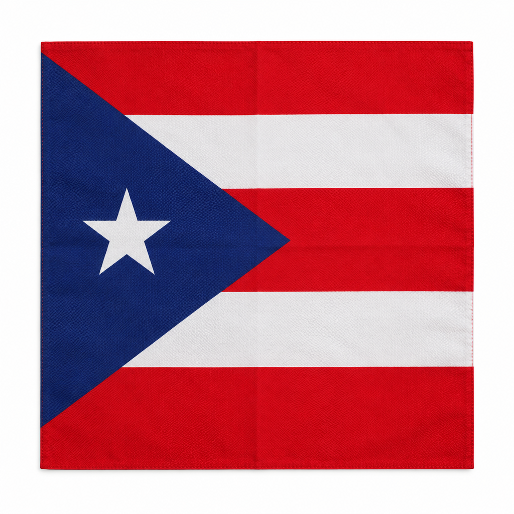 🇵🇷 Puerto Rico Flag Bandana | Classic & Lettered Designs | 20 x 20 in